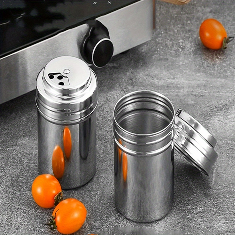 Stainless Steel Spice Shaker Jar Sugar Salt Pepper... – Vicedeal