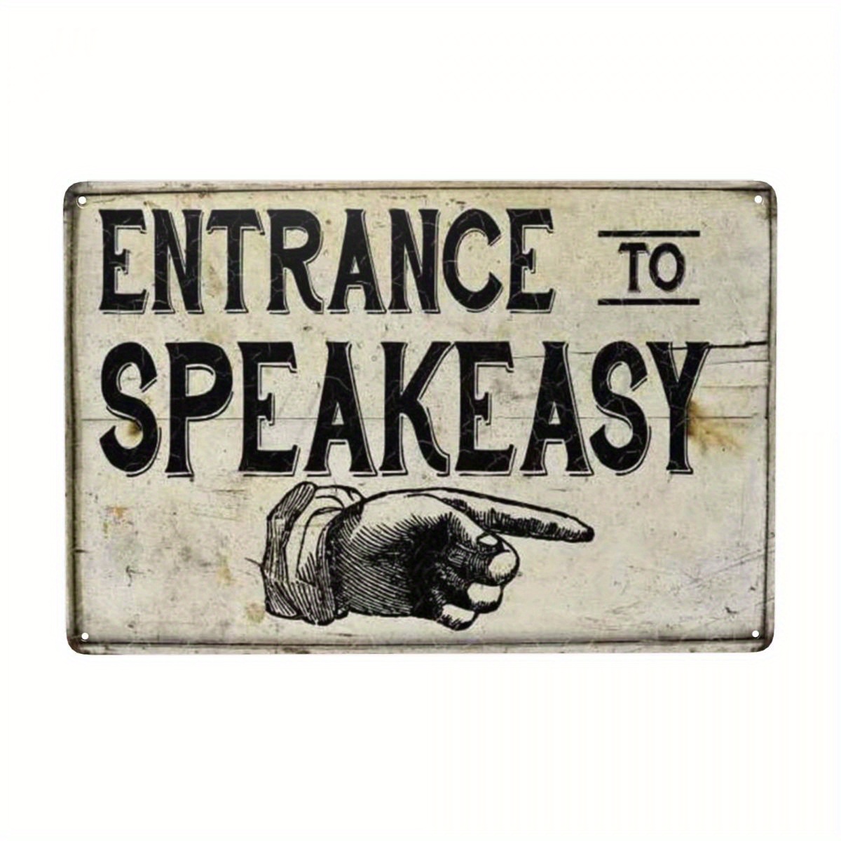 Entrance To Speakeasy Tin Sign Great Gatsby Prohibition - Temu