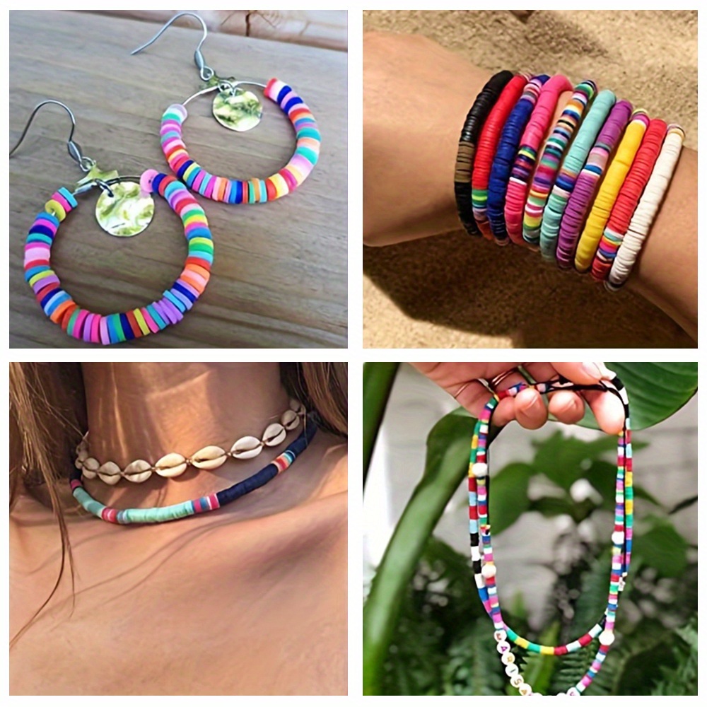 Kit 1350 Cuentas De Arcilla Para Pulseras DIY - Incluye Letras, Corazones, Colores Variados, Cordón Elástico Y Caja Organizadora