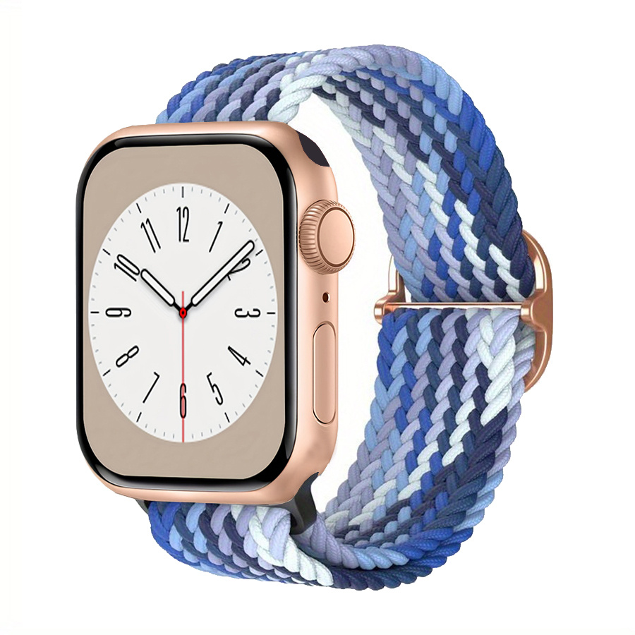 Stretchy Nylon Solo Loop Compatible with Apple Watch Band 38mm 40mm 41mm  42mm 44mm 45mm for Women Men Adjustable Sport Elastic Wristbands Braided  Straps for iWatch Series 9 8 7 6 5 4 3 2 1 SE 