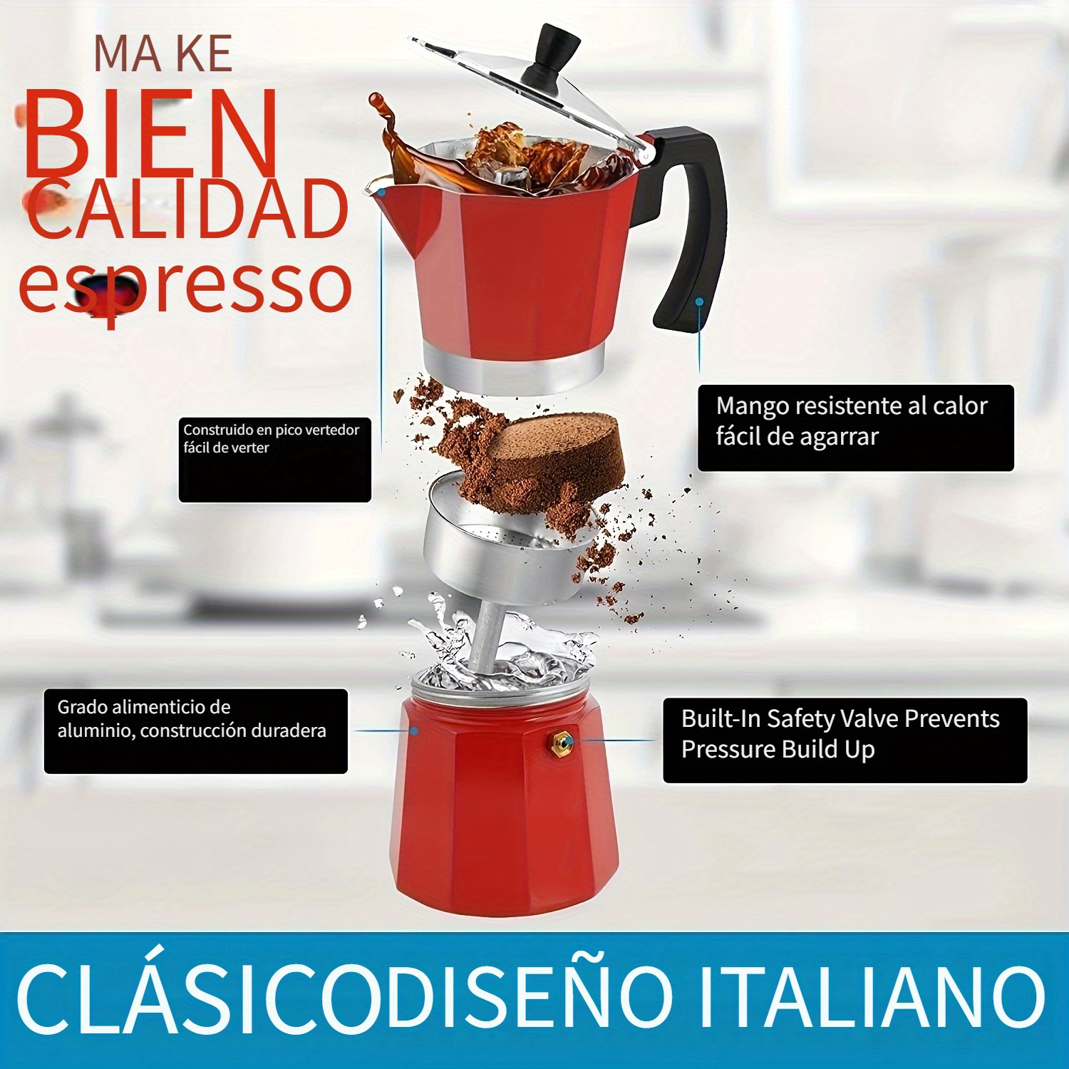 1pc Cafetera De Espresso De Cocina - Temu Chile