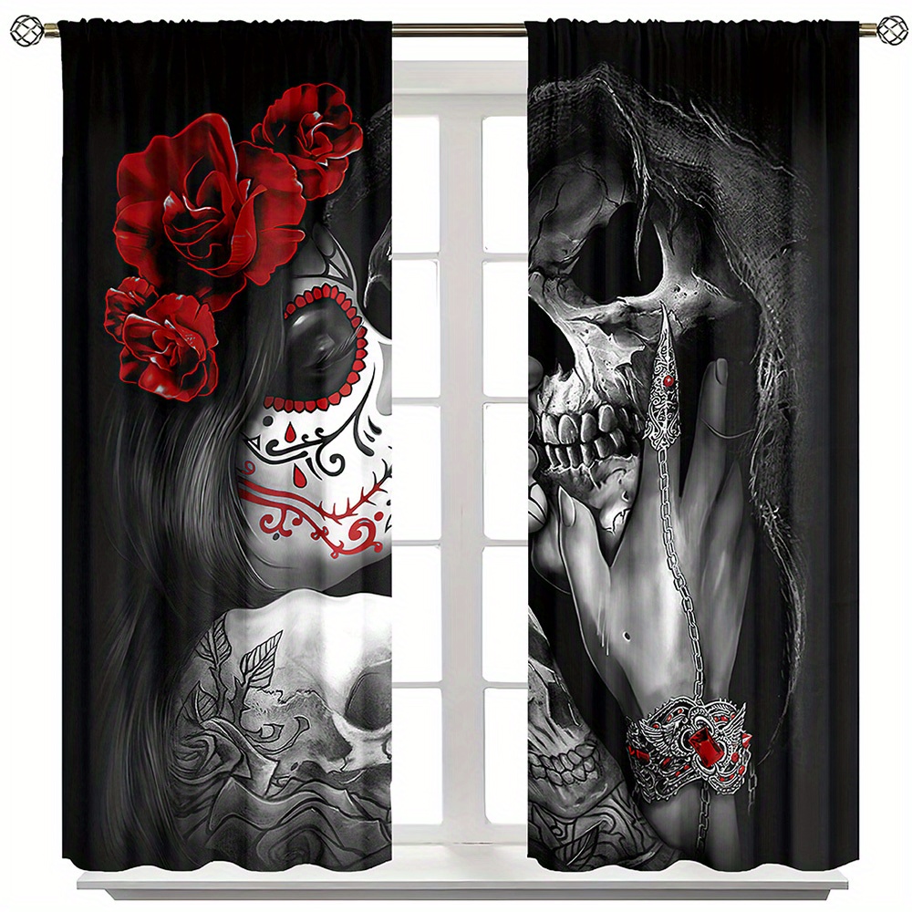 Halloween Fenster Vorhang 180x85 cm