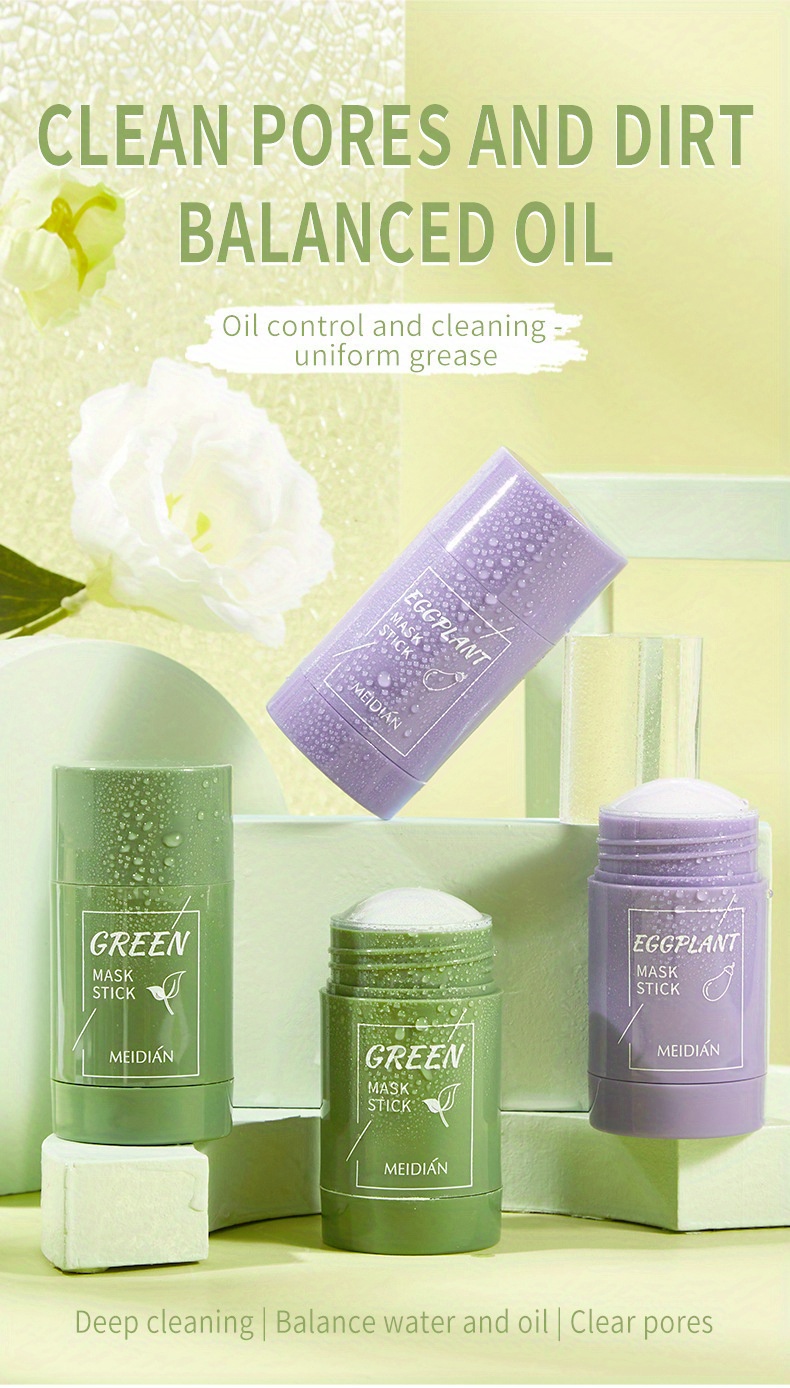 Deep Cleansing Green Tea Mask Stick Green Mask Stick Facial - Temu