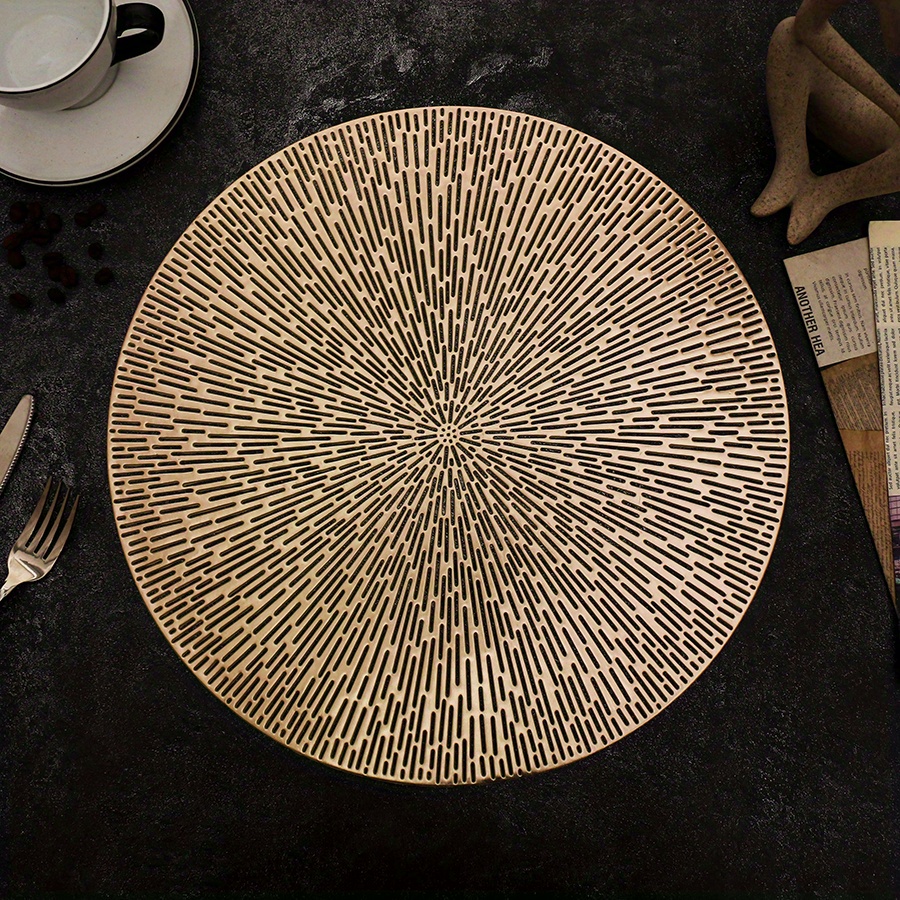 Round Hollowed-out Celestial Eye Pattern Placemats With Heat-resistant Table Mats