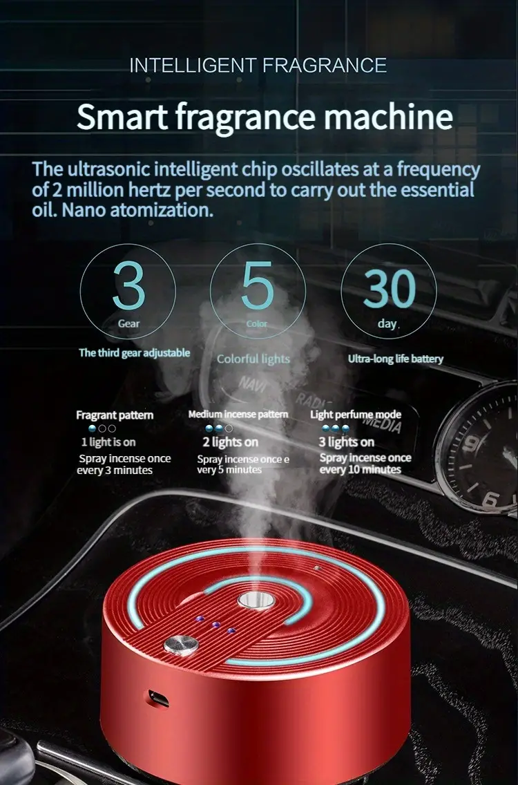 Smart Car Aromatherapy Machine Usb ladung Ultraschall öl - Temu Austria