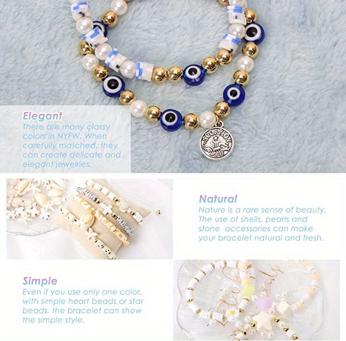 129 Colors Clay Beads For Bracelet Making Kit Flat Circular - Temu