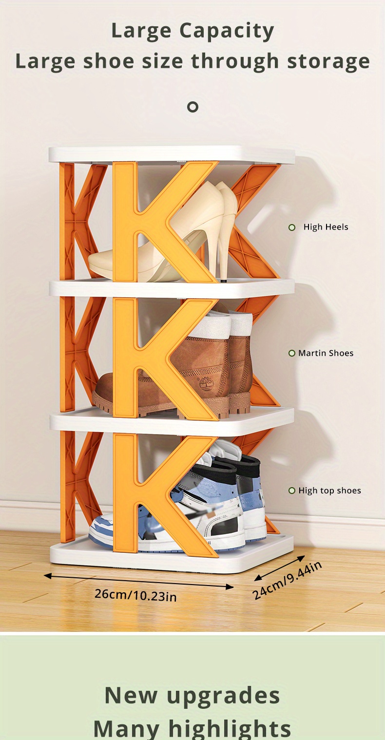 Space saving Folding Shoe Rack Dustproof Multi layer Storage Temu