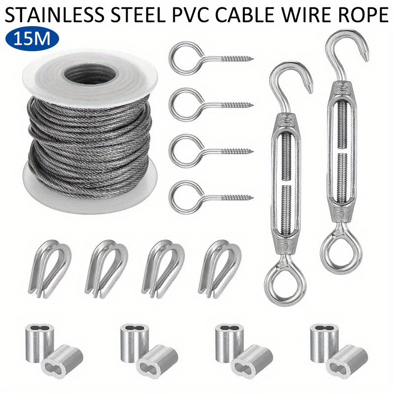 Câble Métallique à Suspendre, Câble Acier Inoxydable 304, Corde à