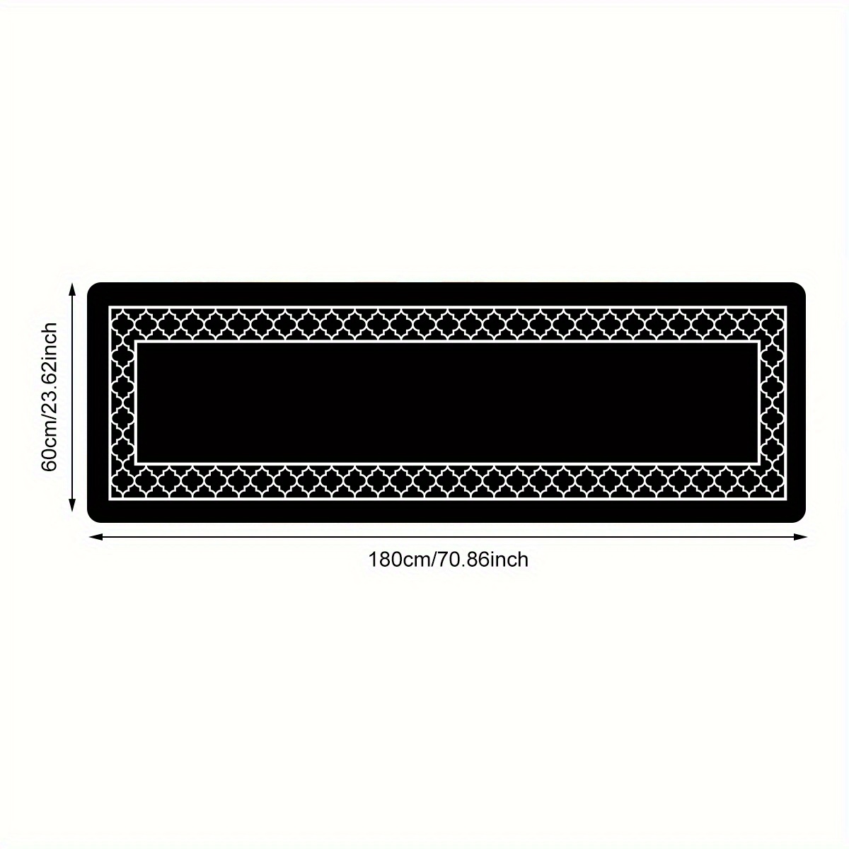 Geometric Print Sponge Floor Mat Non-Slip Kitchen Foot Mat