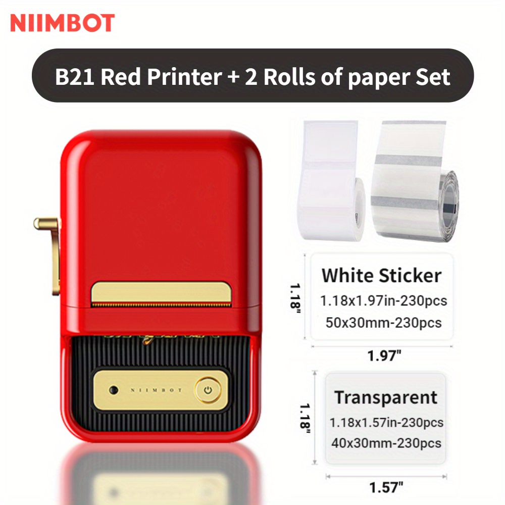Niimbot B21 Facile exploité Smart Machine Étiquette d'expédition de  l'imprimante thermique - Chine Imprimante thermique, imprimante portable