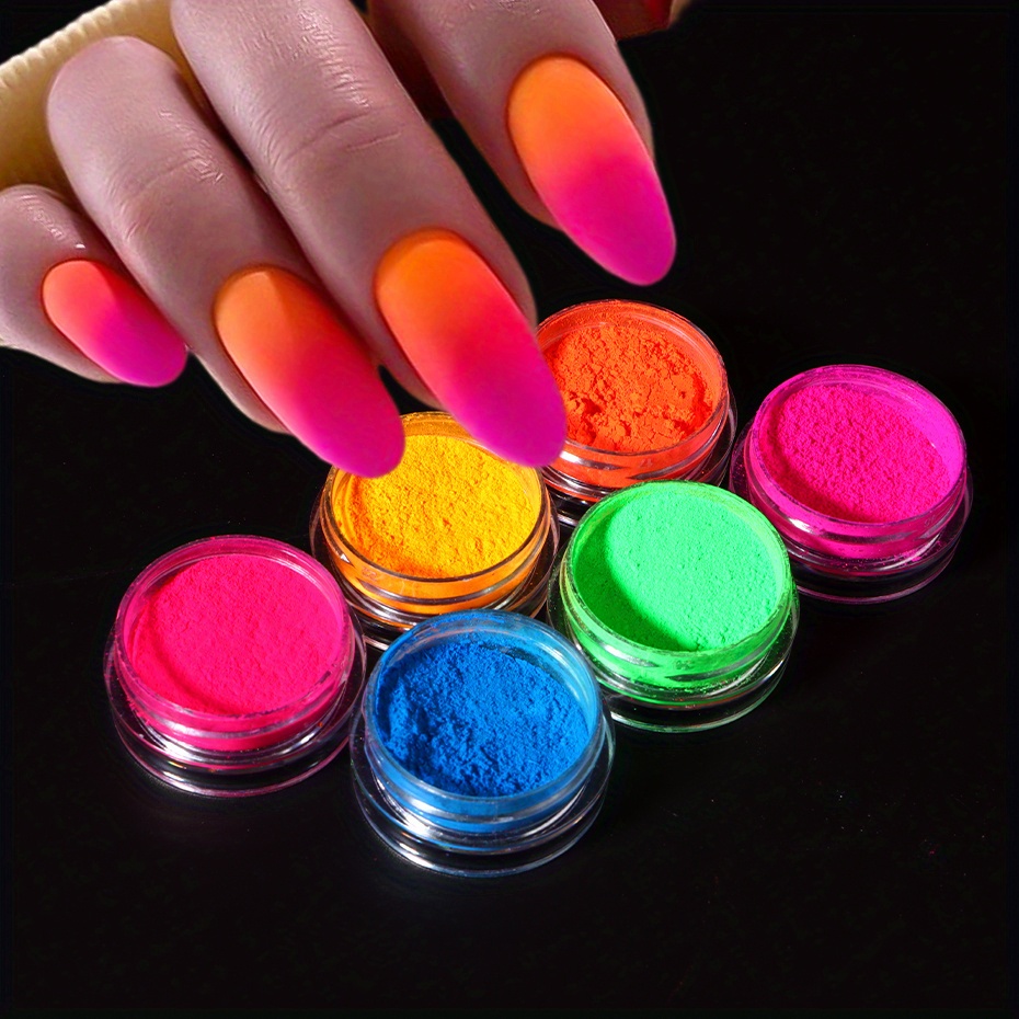 2g BORN PRETTY Neon Phosphor Nail Pigment Powder Glitter Decor Tips 