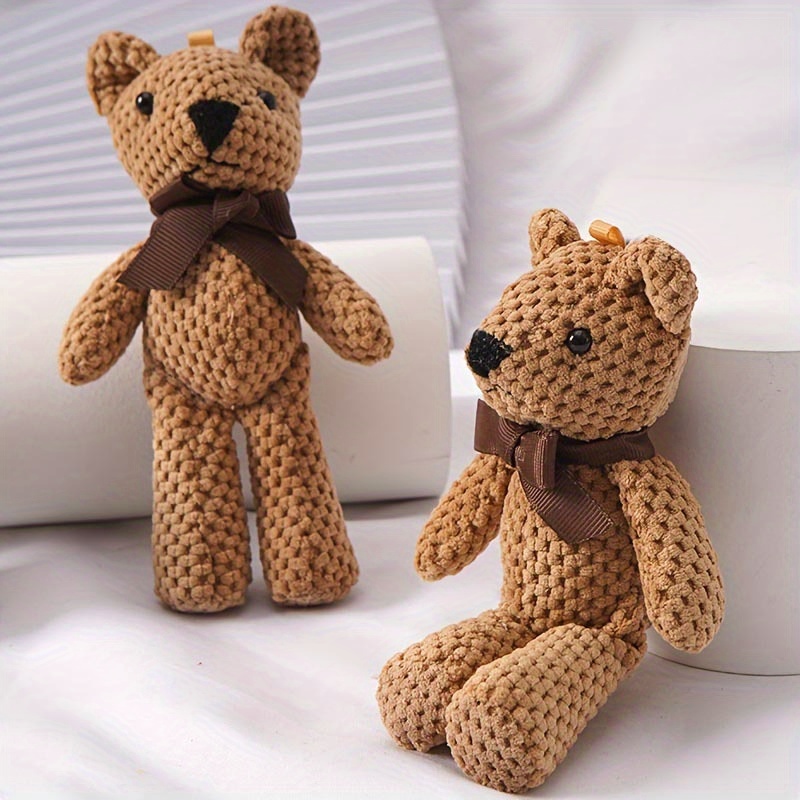 1pc Handmade Stuffed Bear Plush - Realistic 15cm/5.9