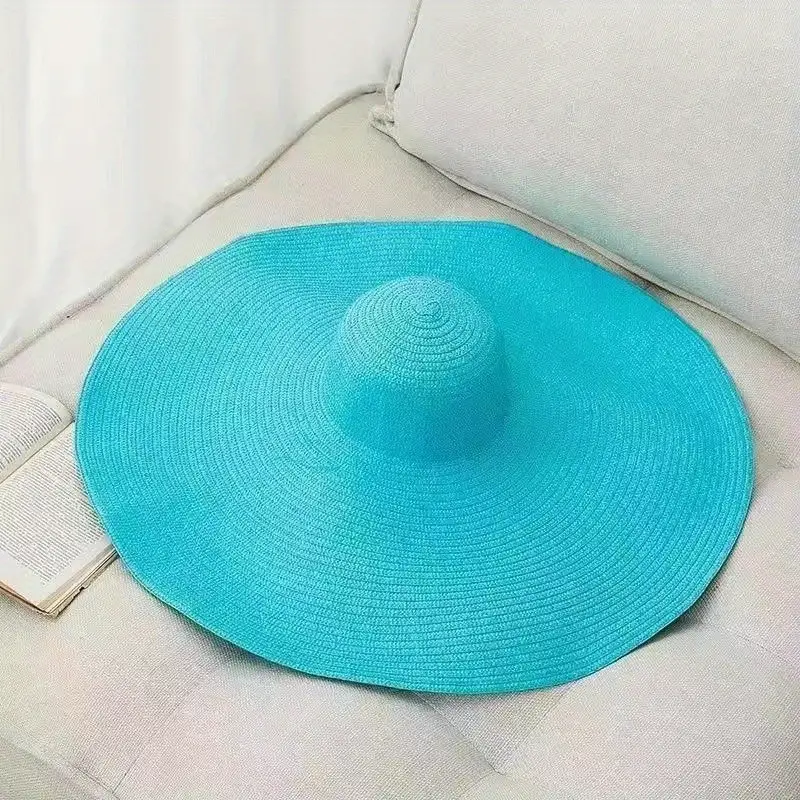 Oversized Foldable Sun Hat, Bucket Hats Vintage Large Brim Floppy Straw Hat Classic Summer Travel Beach Hats for Women Outdoor,SUN/UV Protection