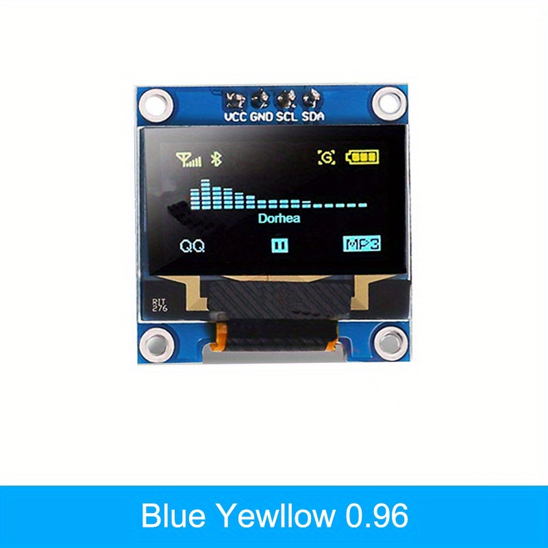 Écran OLED 0.96 Pouces 128x64 compatible ARDUINO - Bleu et Jaune