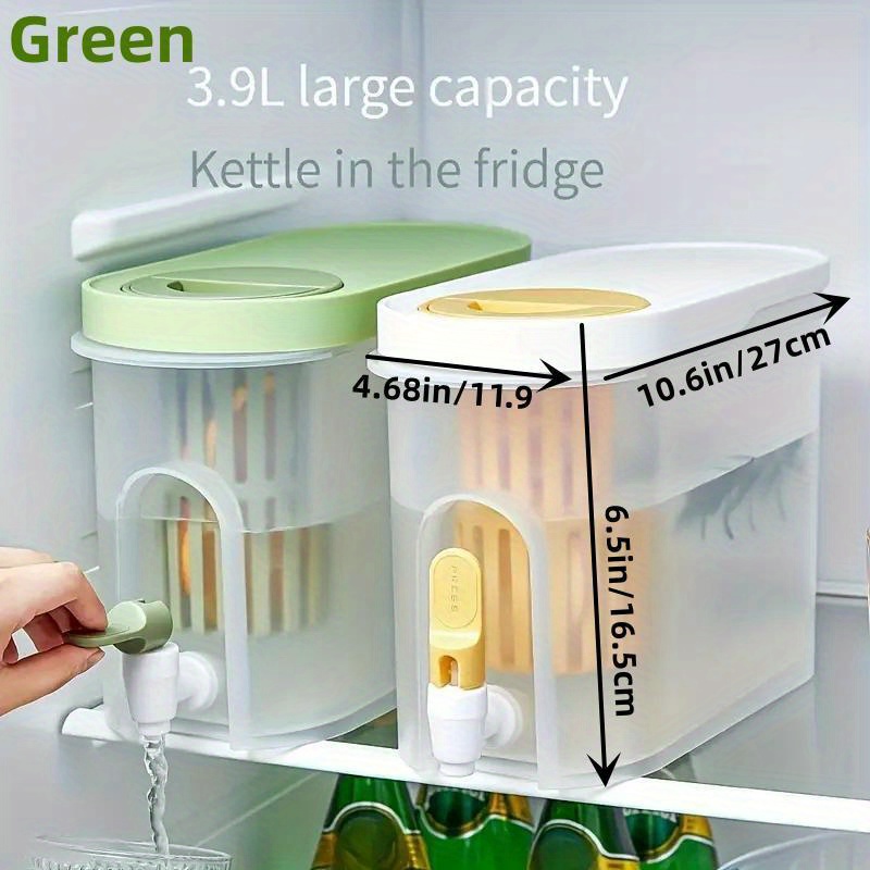 5L Fridge Beverage Dispenser Large Capacity Portable Cold Kettle Juice Jug Cold  Kettle with Faucet for Parties and Daily Use - AliExpress