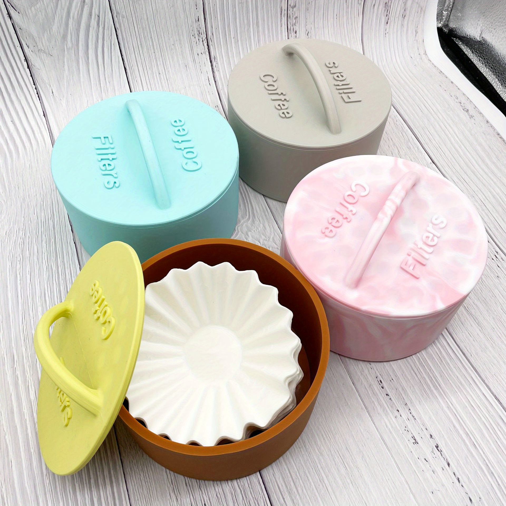 1 Pcs Coffee Filter Paper Holder Silicone Filter Paper - Temu