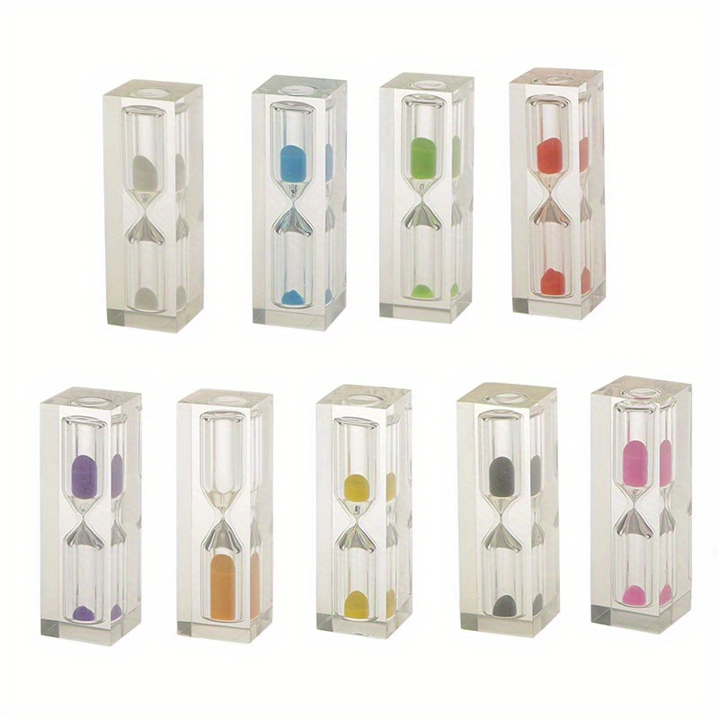3 Minutes Transparent Hourglass Acrylic Sandglass Colorful Temu
