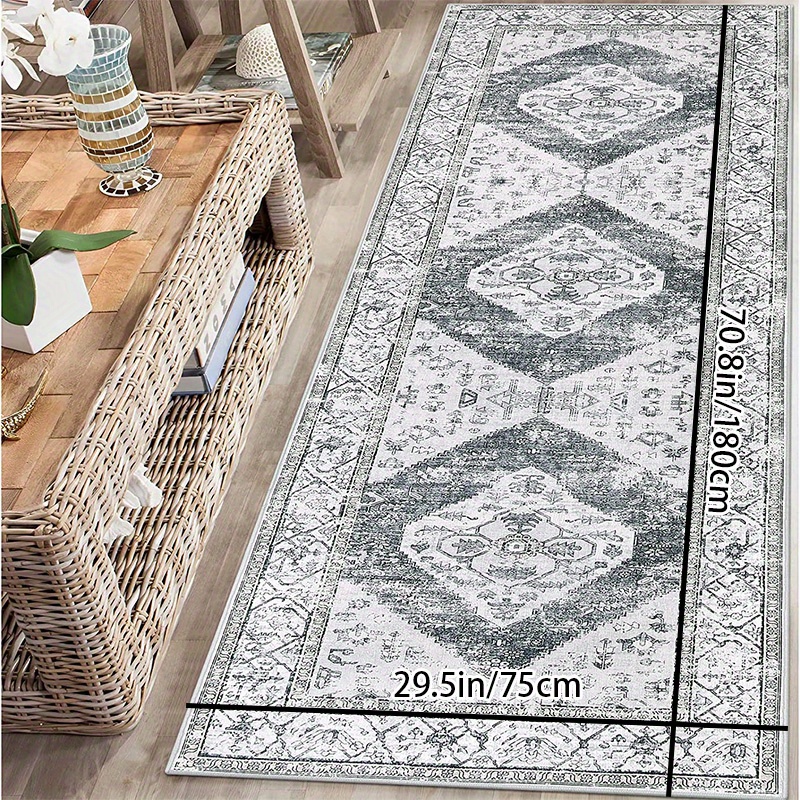 Persian Gray Hallway Carpet Runner