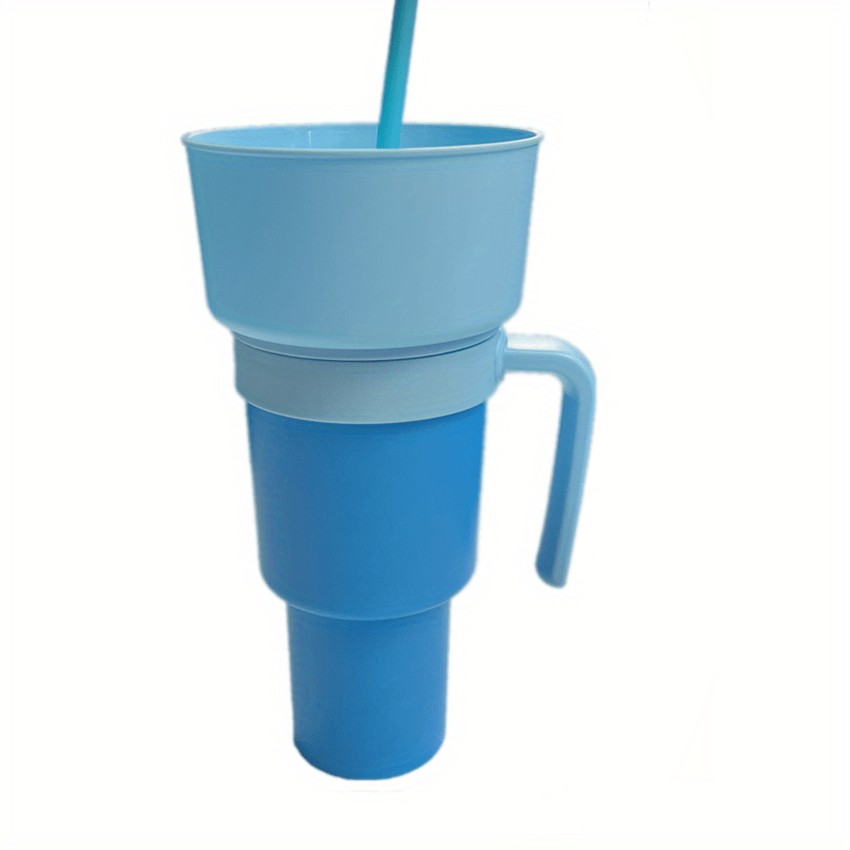 Snack Tumbler With Lid and Straw Stadium Tumbler Cups with Bowl on Top  2-in-1 Travel Coffee Mug Proo…See more Snack Tumbler With Lid and Straw  Stadium