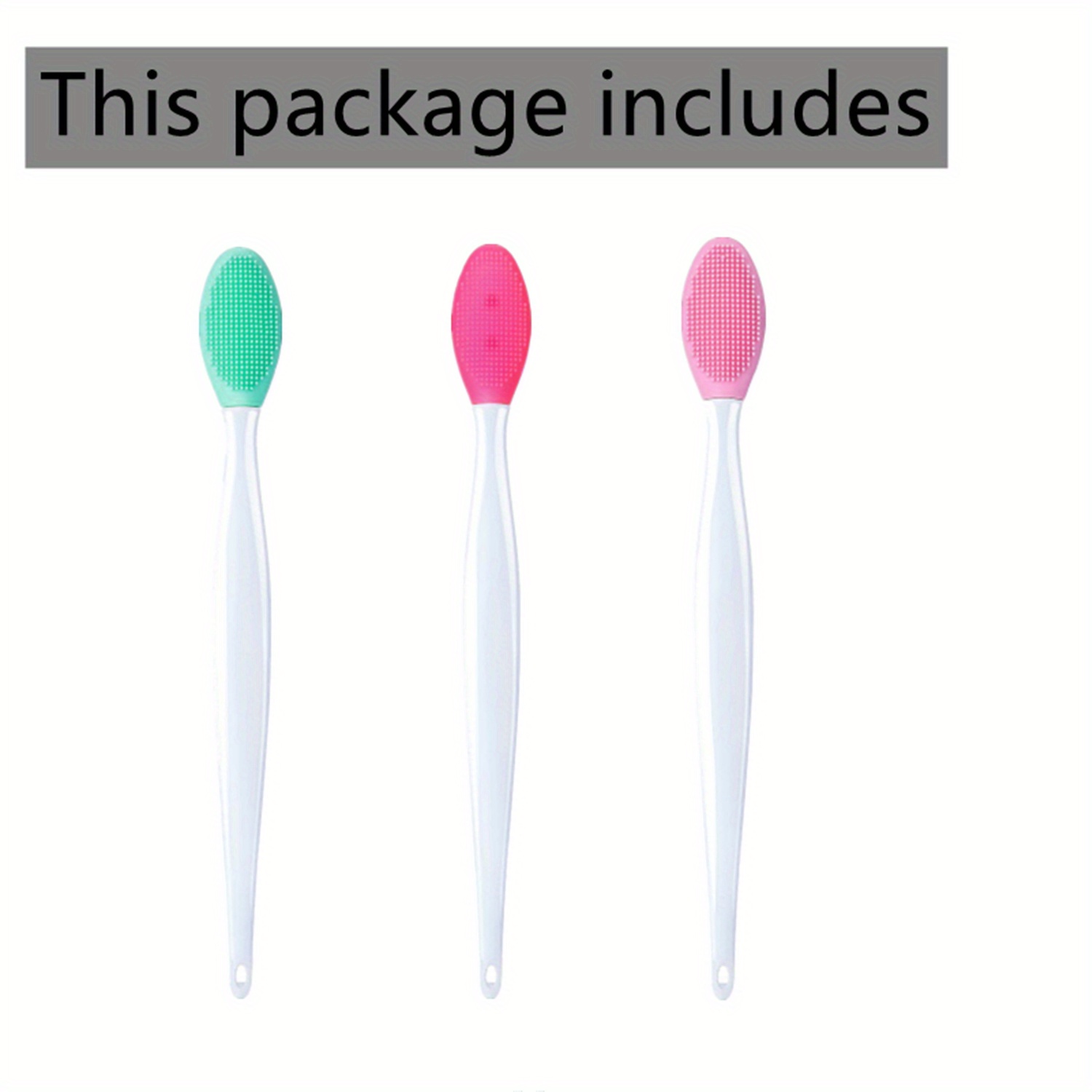 Face Silicone Brush Cleaning Tool Double Sided Brush - Temu