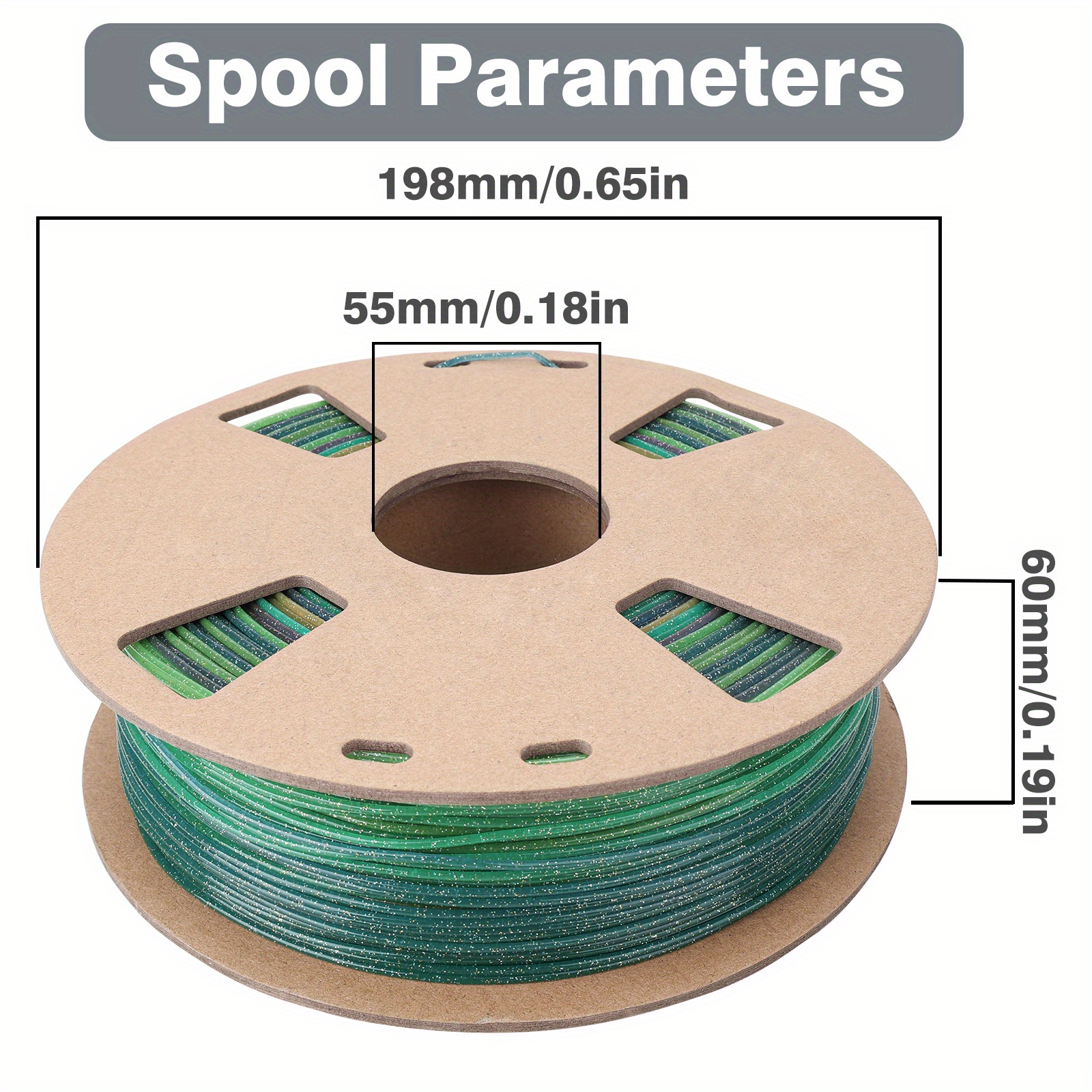 Starry Rainbow Pla 3d Printed Filament - Temu