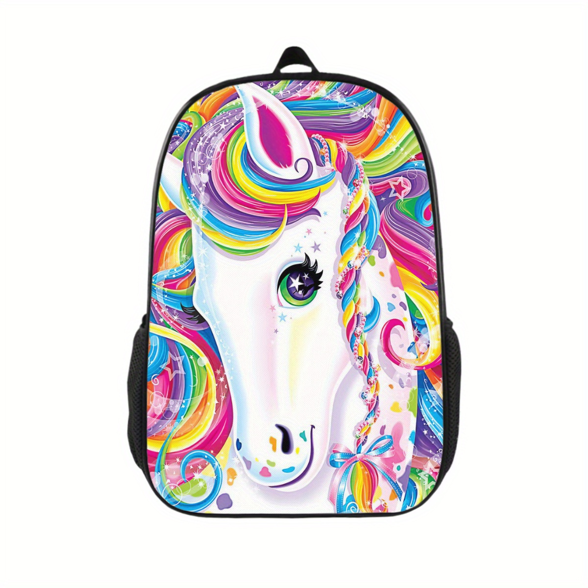 Printed Cute Starry Sky Animal Unicorn Horse Casual Backpack, Youth Backpack  Boy And Girl Student Backpack - Temu