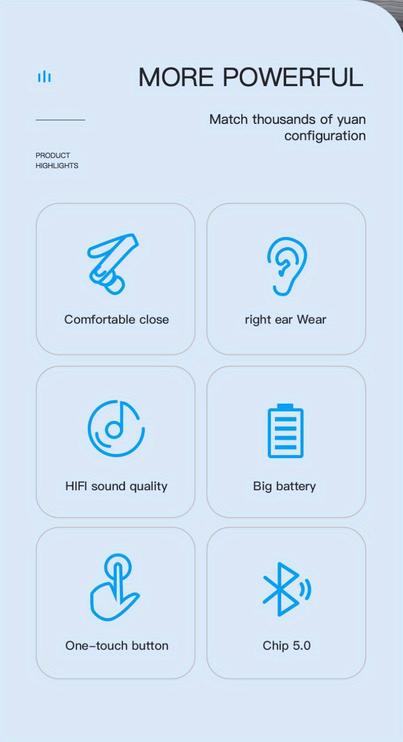 Wireless Single-Ear Headphones