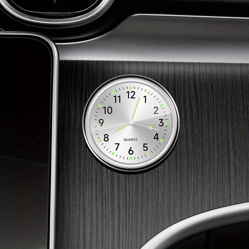 1pc Glow Dekorative Uhr Auto Uhr Mini Quarz Analog Auto - Temu