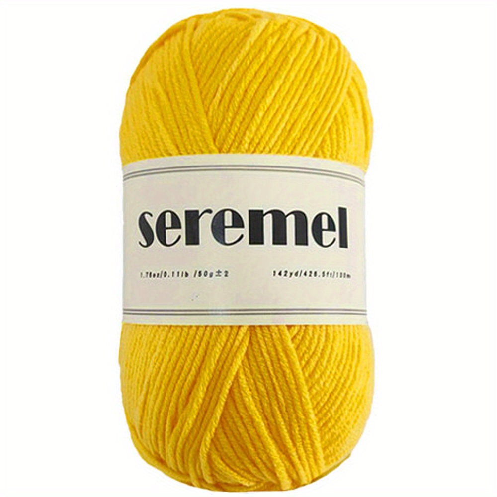 2 Pcs Crochet Yarn, Feels Soft 280 Yards Assorted Colors 4ply Acrylic  Yarn,Yarn for Crochet & Hand Knitting-Orange