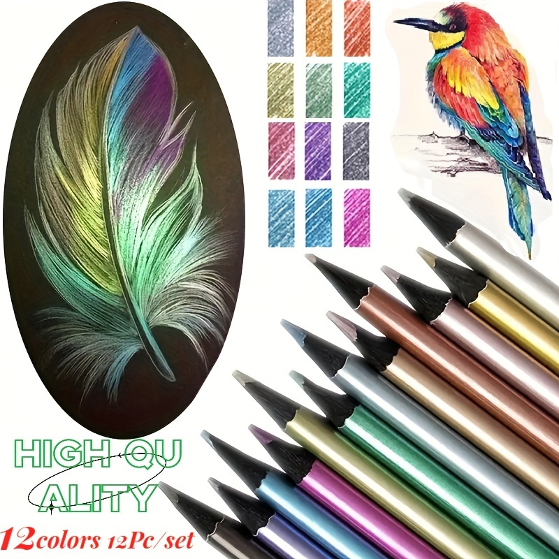 Vibrant And Colorful Colored Pencils Set Perfect For Drawing - Temu