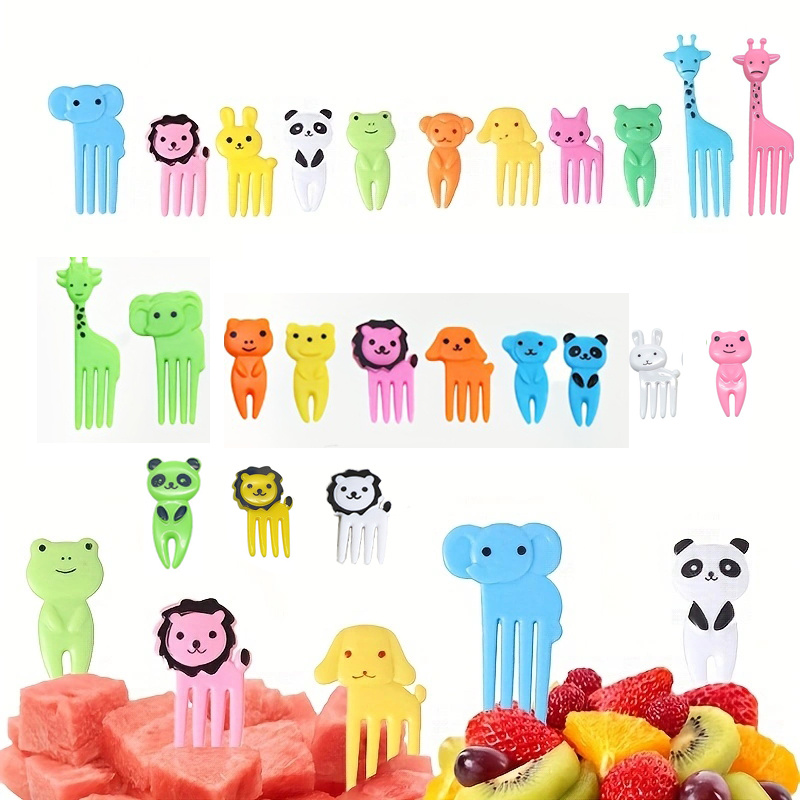 Animal Food Picks For Kids Funny Bento Picks, Cute Cartoon Animal Fruit Food  Toothpicks, Lunch Bento Box For Toddlers Fruit Forks - Temu South Korea