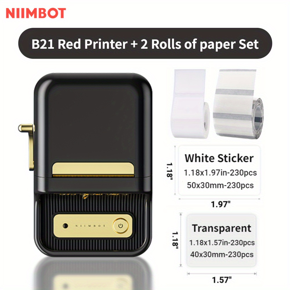 Niimbot - NIIMBOT B21 smart thermal label printer. Product