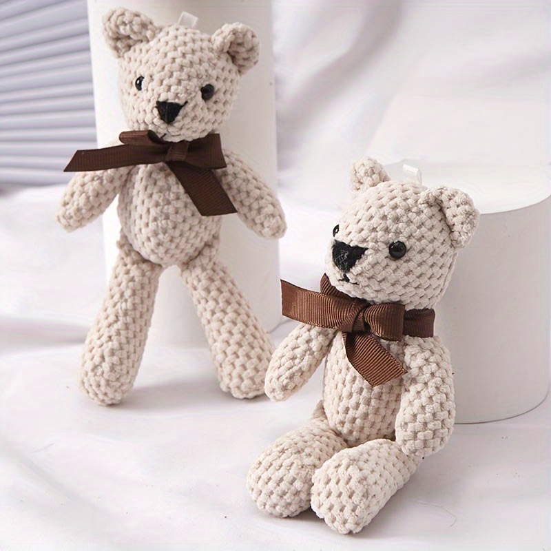 1pc Handmade Stuffed Bear Plush - Realistic 15cm/5.9