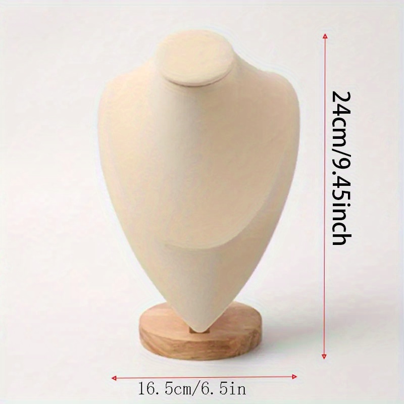 TEMU 1pc Stylish Portrait Necklace Holder - Elegant Jewelry Display Stand For Dresser And Window - Organizing And Showcasing Your Precious Pendants