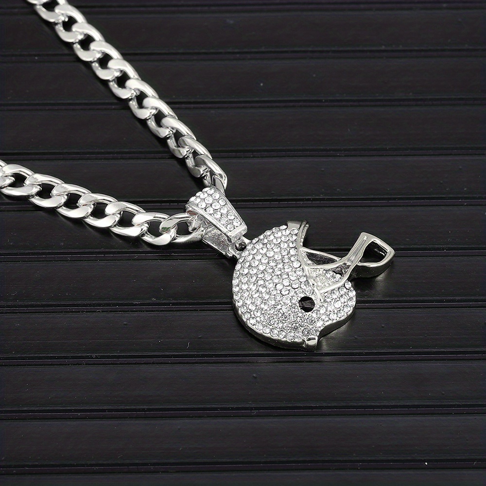 Iced out clearance football chain