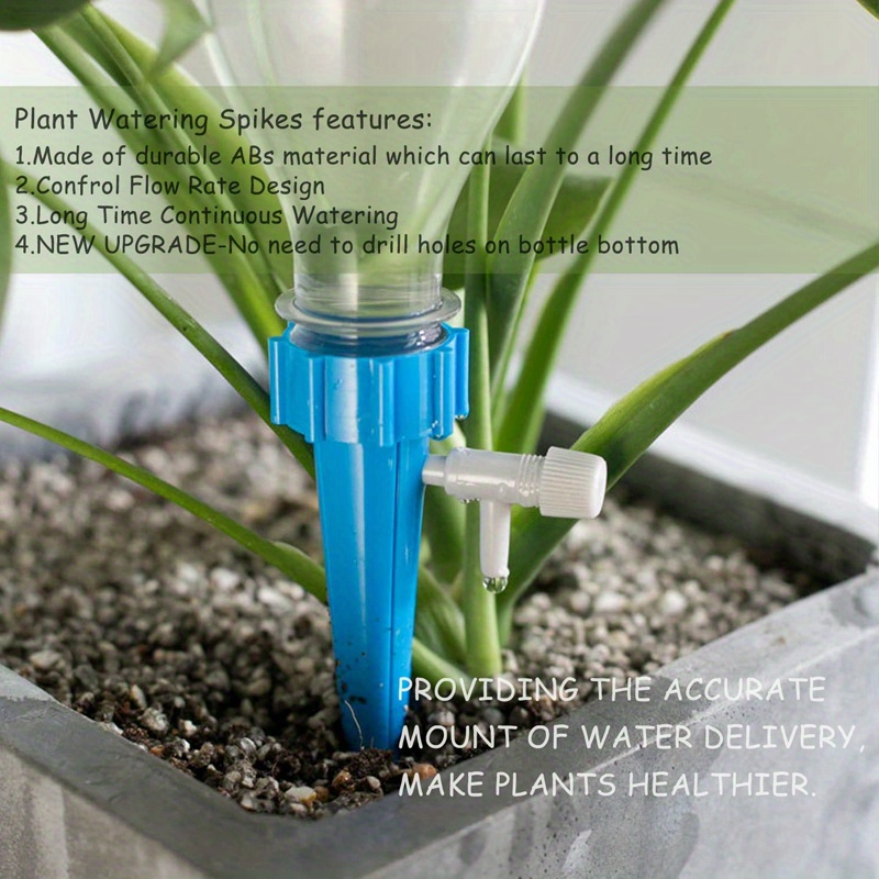 Kit d'irrigation goutte à goutte 12pcs, système d'arrosage automatique avec  valve réglable pour les plantes d'intérieur et d'extérieur
