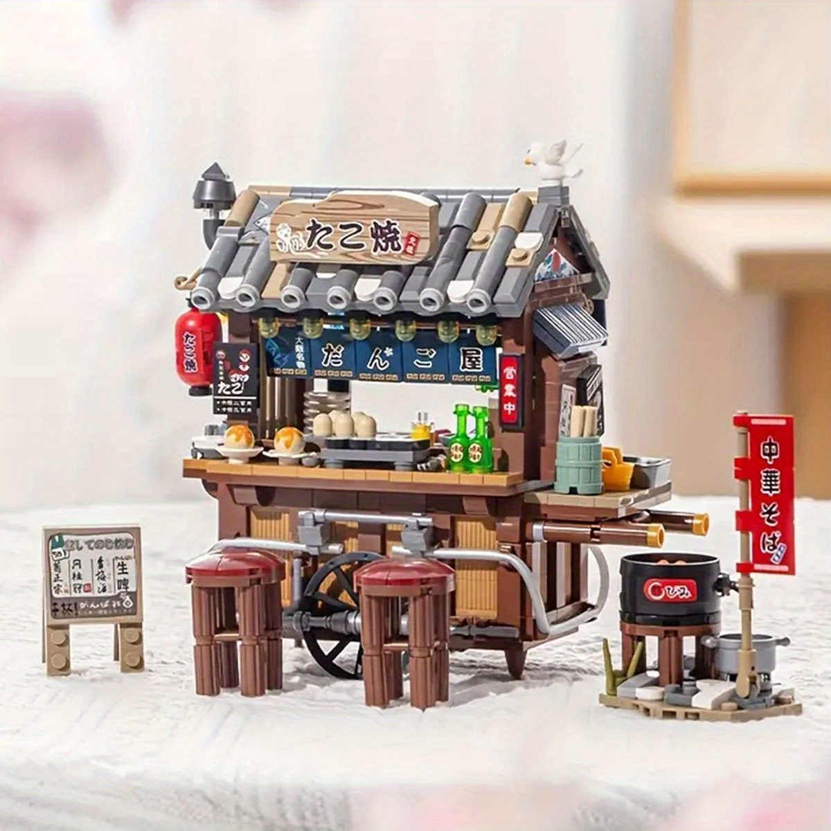 Japanese Street View Izakaya Shop Mini Building Blocks Moc - Temu Japan