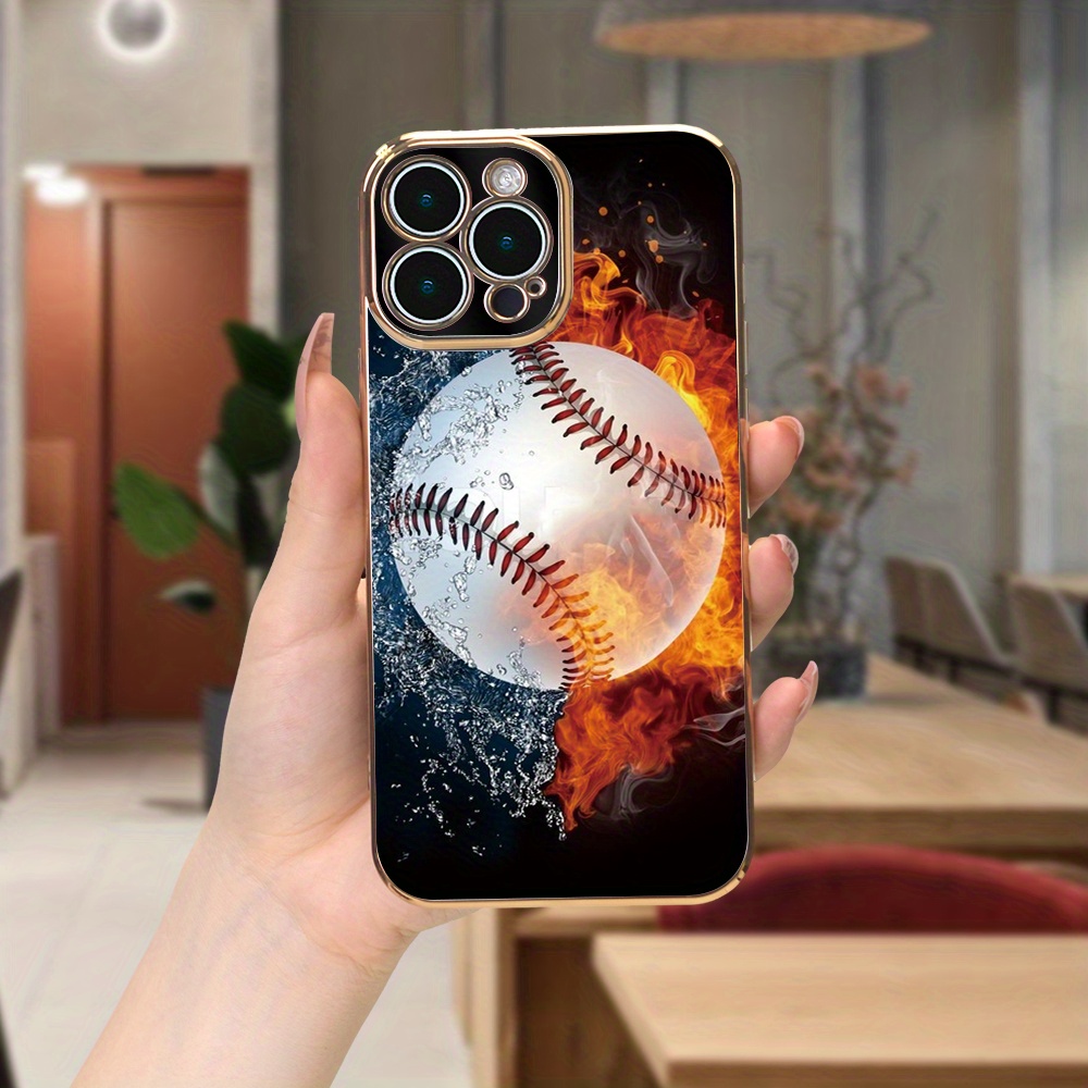 Creative Baseball Plated Phone Case Suitable Iphone Temu