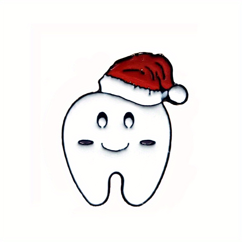 Creative New Teeth Brooch Cute Small Teeth Brushing Wearing - Temu