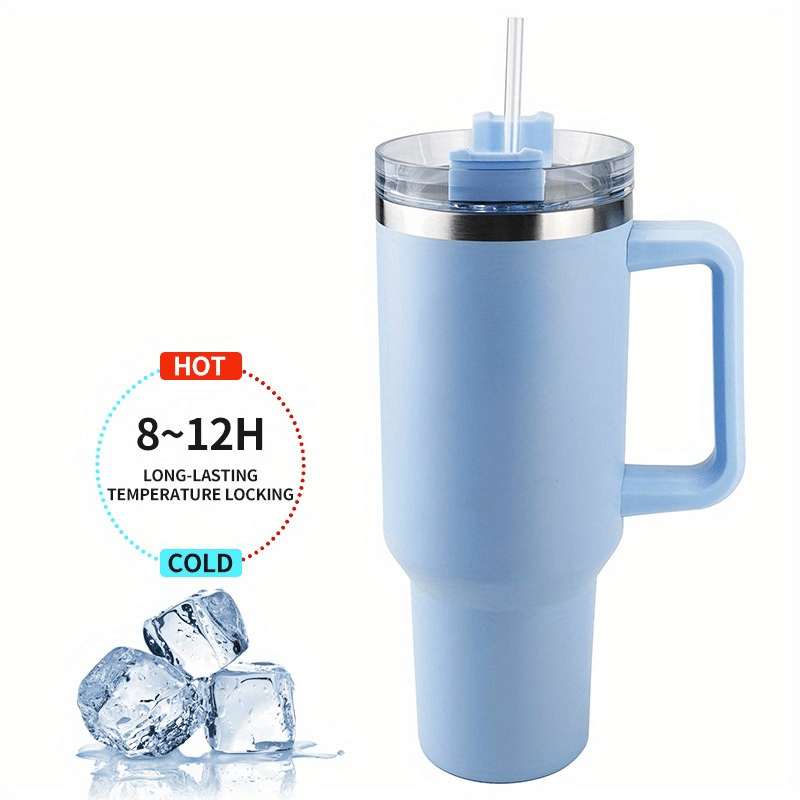 Reduce 40 oz Mug Tumbler, Stainless Steel with Handle Opaque Gloss