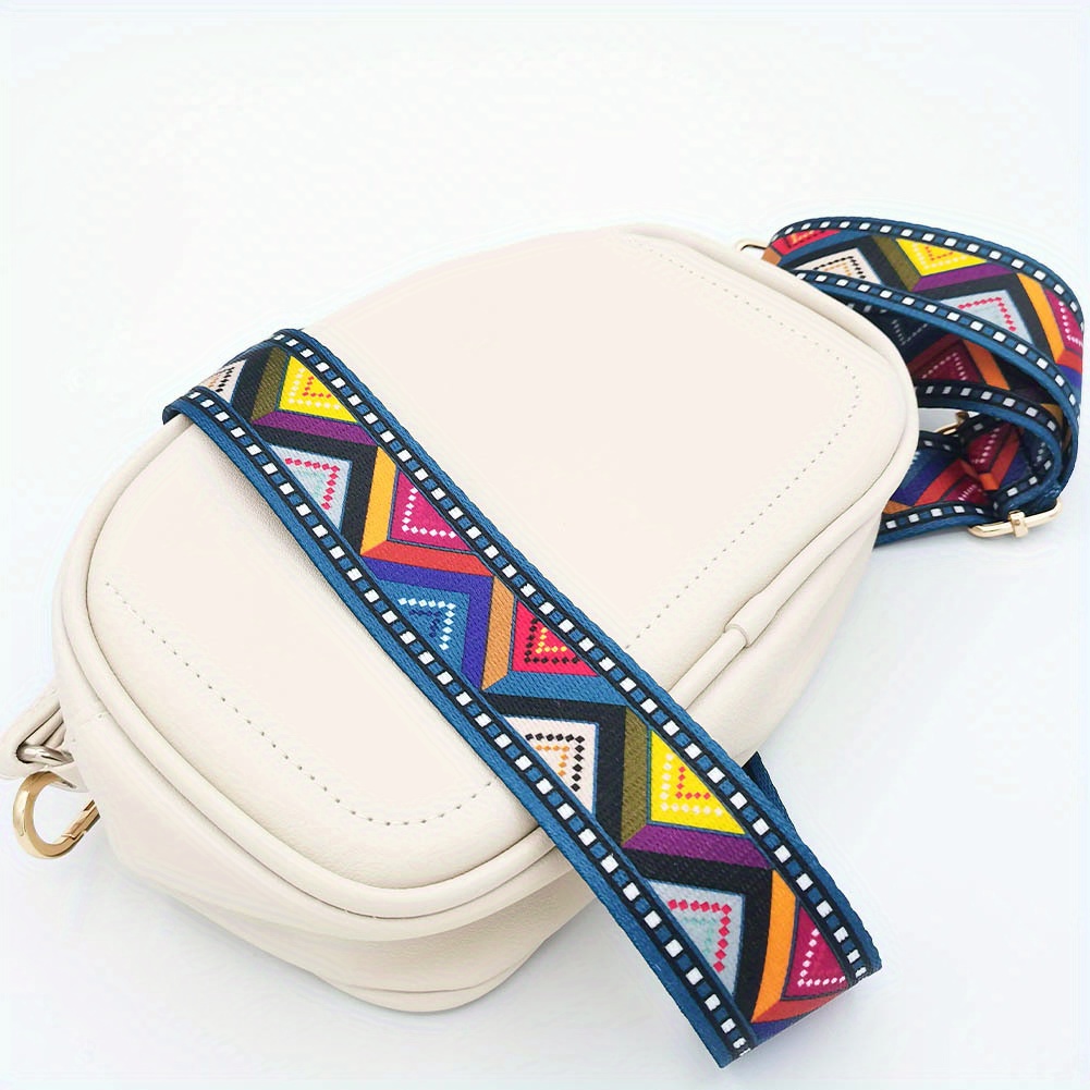 Classic Geometric Pattern Bag Strap, Wide Adjustable Shoulder Bag Strap,  Replacement Travel Accessories - Temu Israel