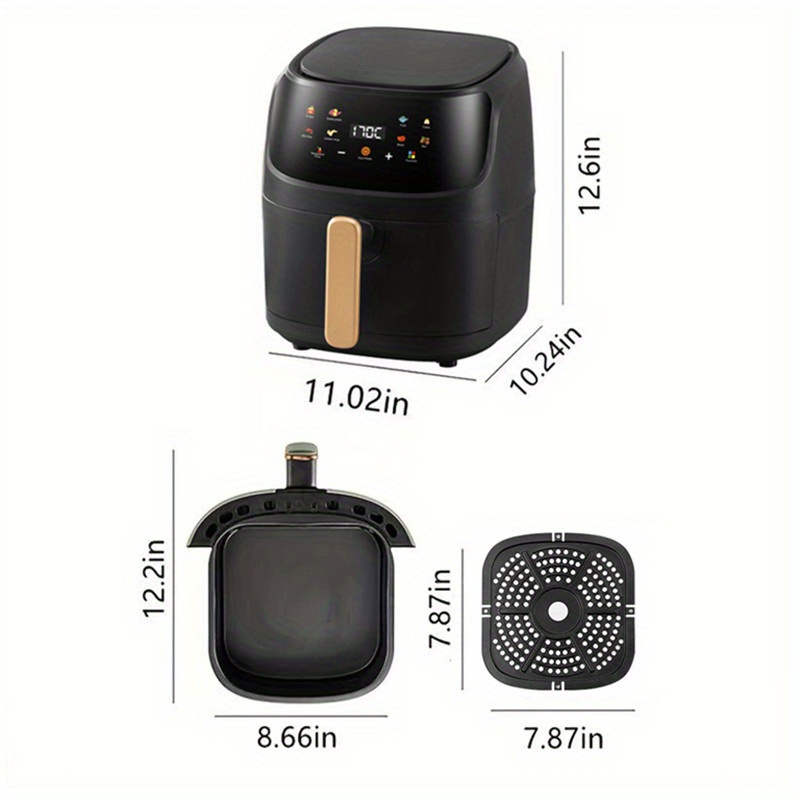 4L Kitchen Appliance Touch Screen Smart Pizza Electric Air Fryer Bw-3011 -  China Electric Fryer, Air Fryer
