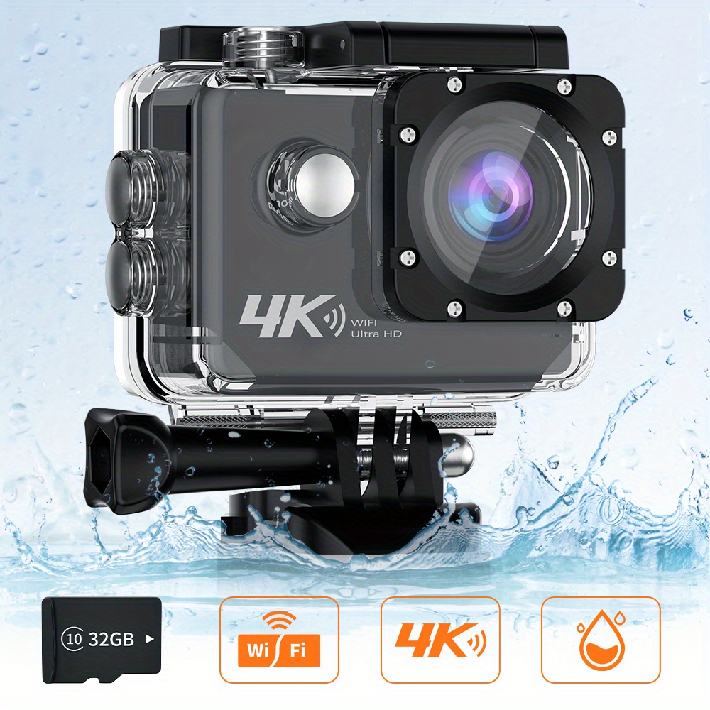 4K30FPS Caméra D'action Ultra Haute Définition Caméra Sous - Temu Belgium