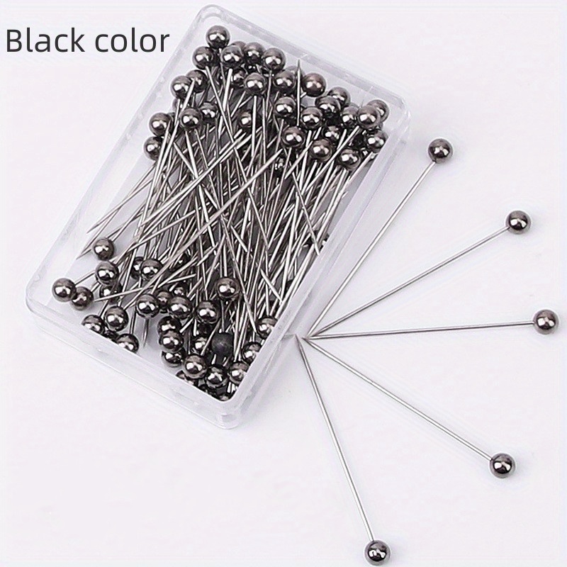 Stainless Steel Pins Straight Pins Faux Pearl Needles - Temu