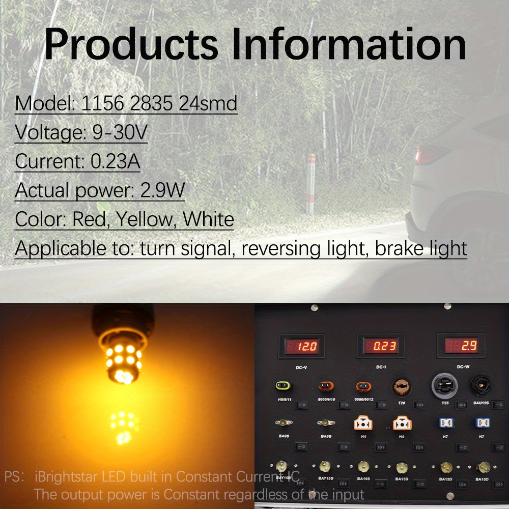 9 30v Super Bright Low Power 1156 1141 1003 Ba15s Led lampen - Temu Austria