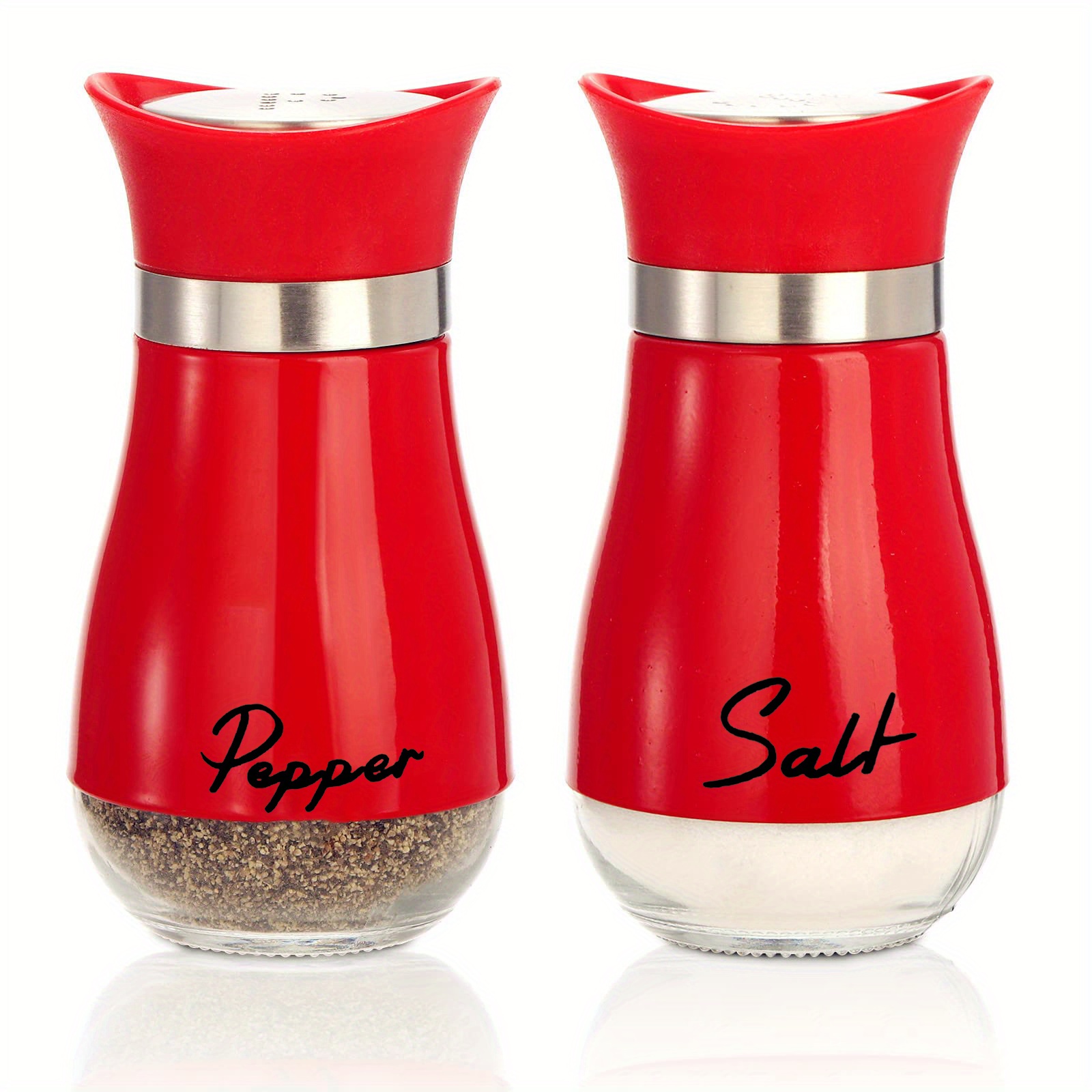 Salt and Pepper Shakers - Spice Dispenser with Adjustable Pour