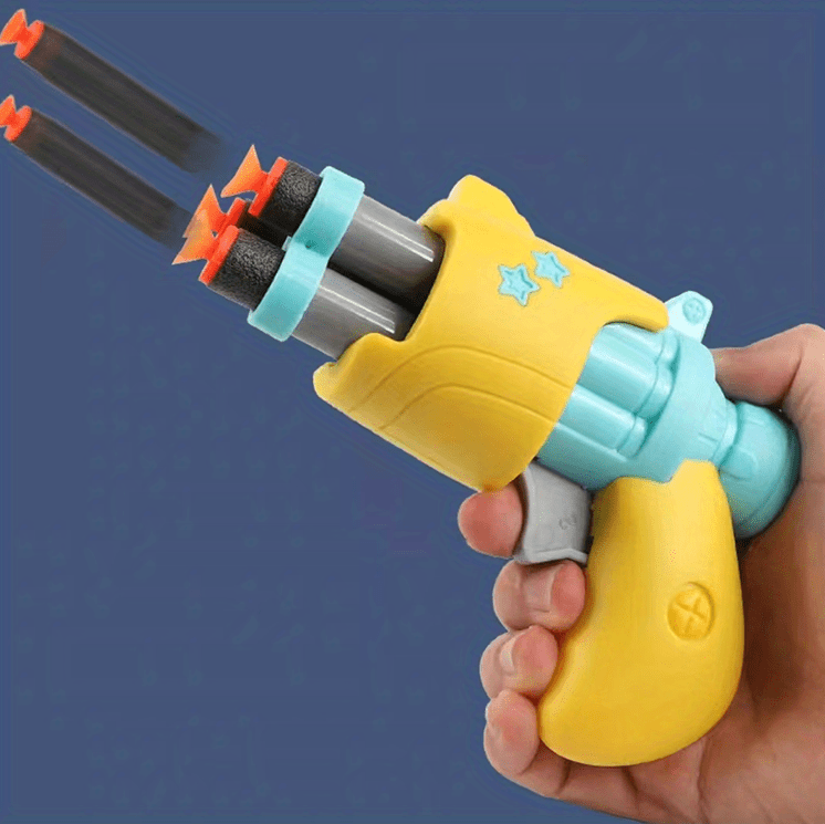 Toy Mini Gun Hand Soft Bullet Can Be Loaded With Three Temu