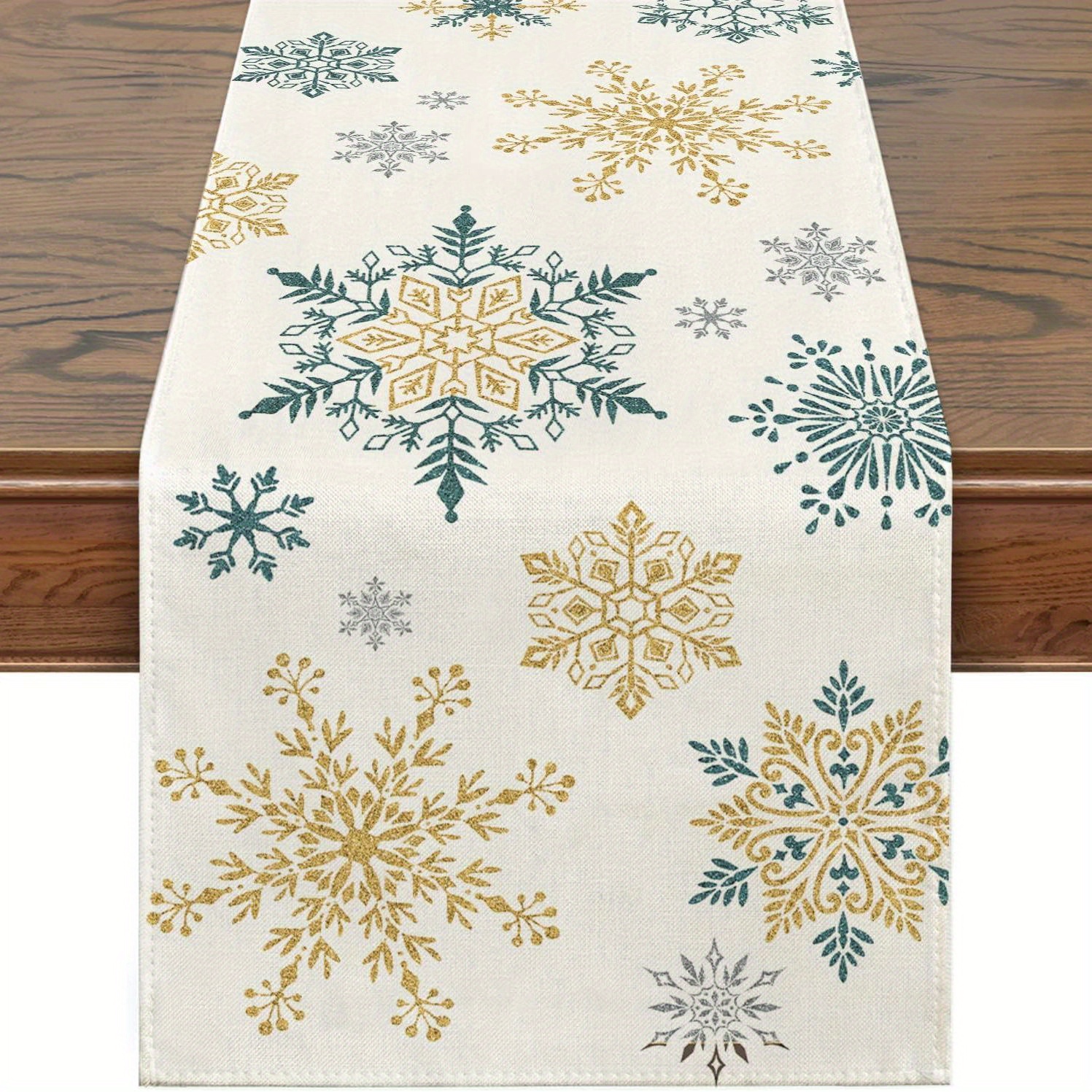 TEMU 1 pz, Runner invernale per , Decorazioni a di Runner invernale per Decorazioni stagionali natalizie invernali per tavoli da interni ed esterni