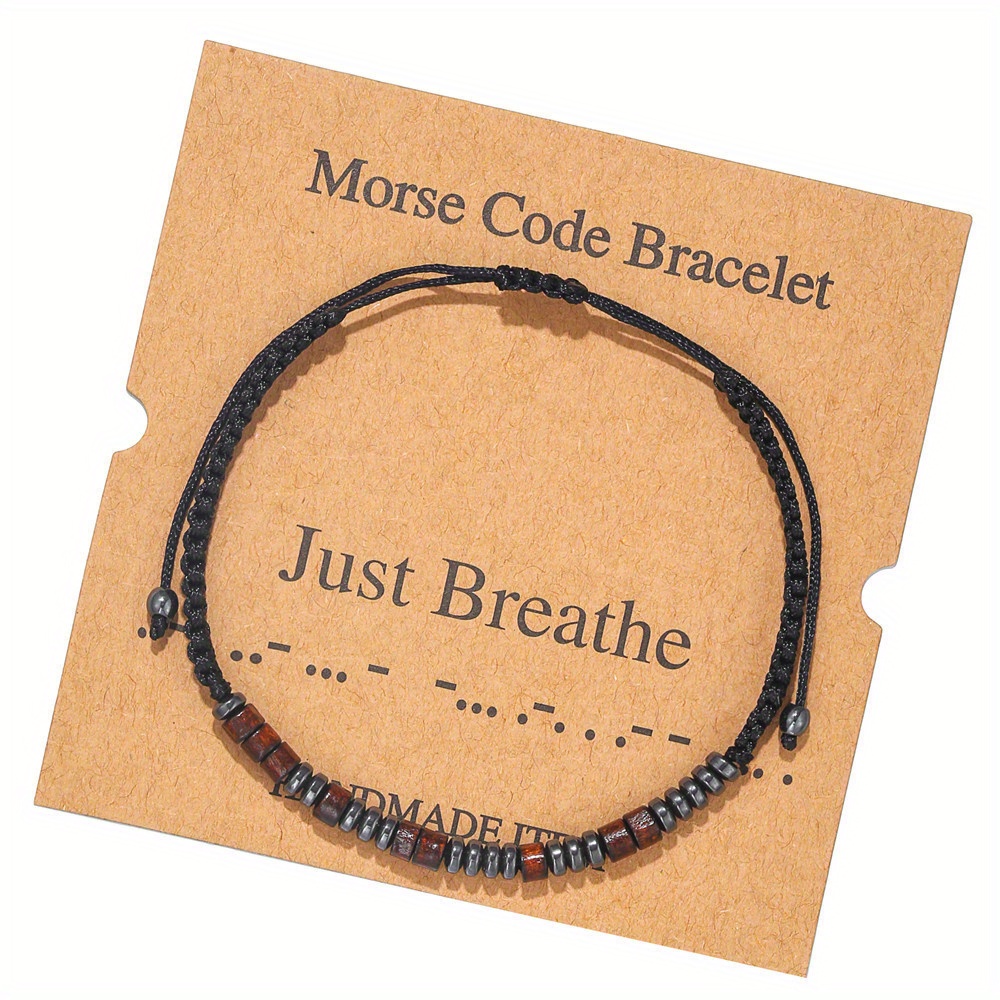 Morse code online couple bracelets