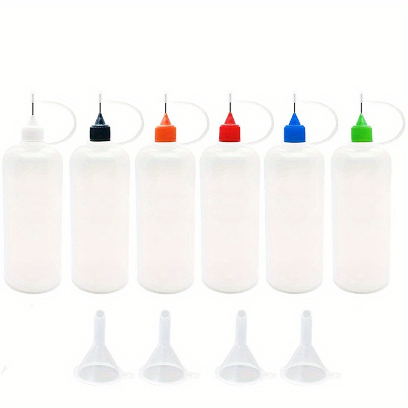 10Pcs 10ML Craft Tool Empty Plastic Bottle Glue Applicator Needle Tip  Squeeze